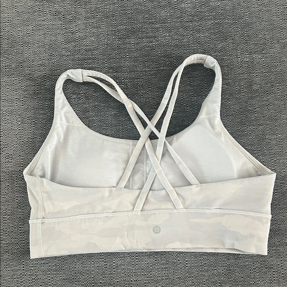lululemon athletica Light Beige/Cream Strappy Sports Bra